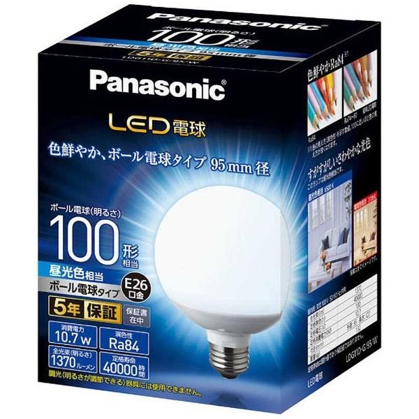 パナソニック　LED電球　昼光色相当　ボール電球タイプ　100形相当　E26口金　LDG11D-G/...
