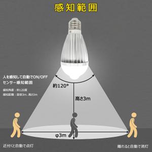 人感センサー電球 E26 E17 40W形 人...の詳細画像3