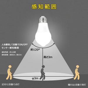 LED人感センサー電球 E26 60W形 セン...の詳細画像3