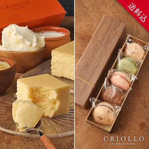 【送料込】20周年！幻のチーズケーキ と ヨーヨーマカロン5個セット （ショコラ/ガイア/抹茶/ニル...