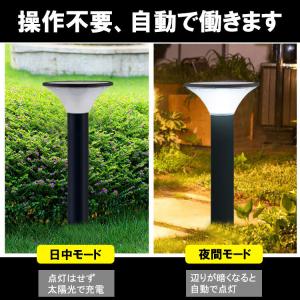 LEDソーラーライト 庭園灯 配線工事不要 防...の詳細画像1