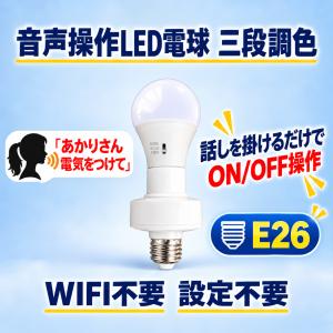 LED電球 E26 三段調色 音声識別 話しを...の詳細画像1