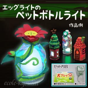 工作キット ペットボトル・ライト（ＬＥＤ紙粘土KクレイM付き）オリジナルランプシェード作り