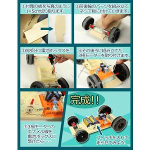 自動車工作セットB(3極モーター付)自作モータ...の詳細画像2