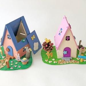 工作キット森のどうぶつハウス 貯金箱作り工作キッ...の商品画像