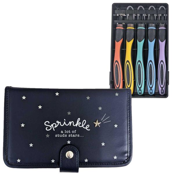 彫刻刀セット/スプリンクル ２WAY GRIP彫刻刀 安全ガード付き 小学生 女子 彫刻刀 ケース ...