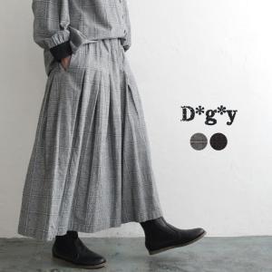 パンツ ズボン フレアパンツ D*g*y dgy ディージーワイ グレンチェック ガウチョ 綿 麻 大きいサイズ 春 秋 冬 レディース 2220SS0210, エコロコ sel,