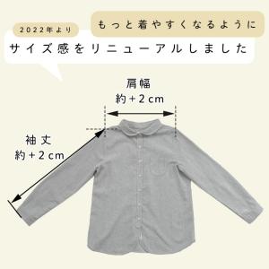ブラウス シャツ 長袖 レディース 綿麻起毛 ...の詳細画像3