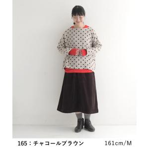 台形スカート ロング レディース コーデュロイ...の詳細画像3