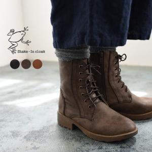 レースアップブーツ 靴 シェイクインクローク カエルマーク