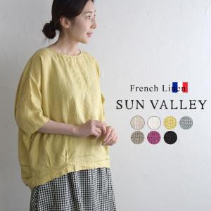トップス SUN VALLEY サンバレー リネン 麻100％ 麻 ドルマン 30代 40代 50代 60代 メール便可 エコロコ 2220SS0527,