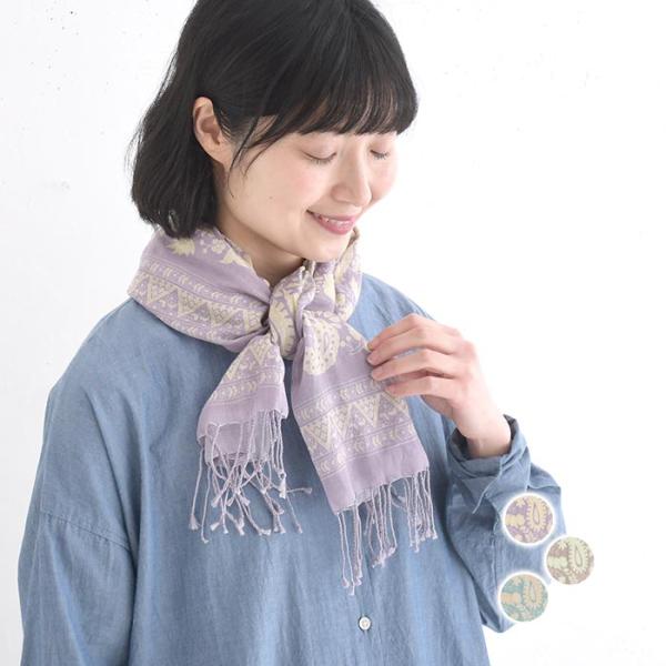 新作早割P5倍 2点までメール便可ストール ペイズリー柄 インド綿 綿100%春 夏 30代 40代...