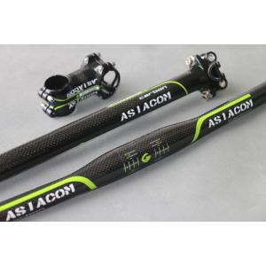 ASIACOM ストレートバー/ライザーバー+シートポスト+ステム