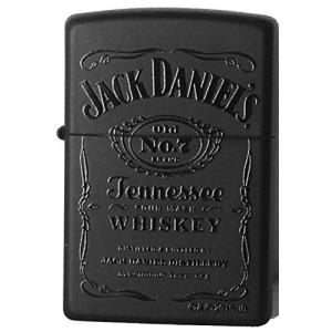 Zippo ジッポー ライター ブラックマット ジャックダニエル Black Matte Lighter With Black Jack Daniels ジッポ オイルライター