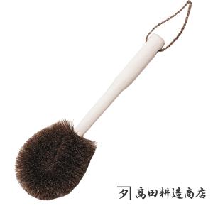 高田耕造商店 しゅろのやさしいたわし ズック用 ブナ柄(棕櫚 ブラシ 靴