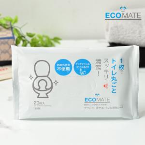 エコメイト 流せる トイレお掃除シート 20枚入(トイレクリーナー/トイレ