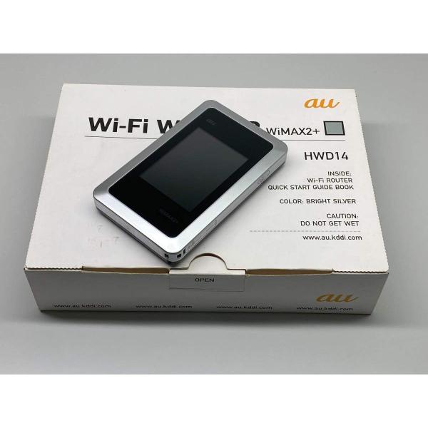 au Wi-Fi WALKER WiMAX 2+ HWD14 ブライトシルバー