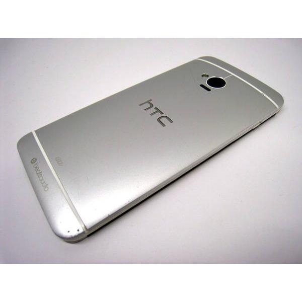 au HTC J One HTL22 ホワイトメタル  利用制限○