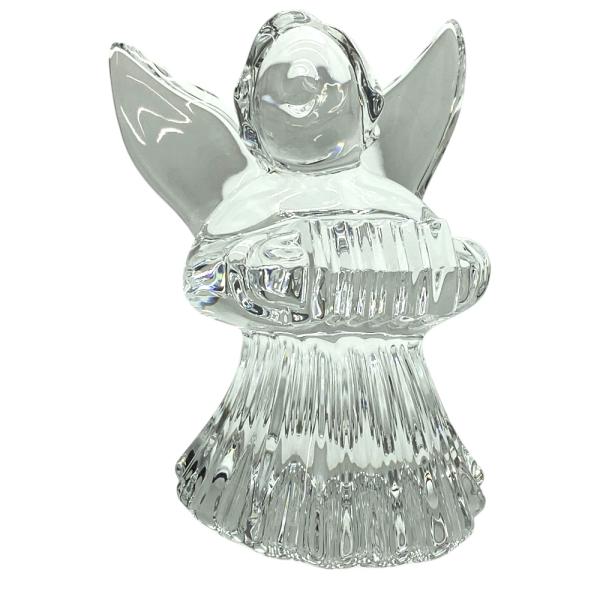 バカラ オブジェ 置物 インテリア フィギュリン  エンジェル 天使 アコーディオン クリア クリス...