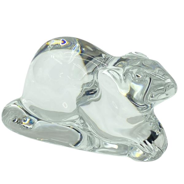 バカラ オブジェ 置物 インテリア フィギュリン 干支 ネズミ ねずみ 鼠 十二支 クリア クリスタ...