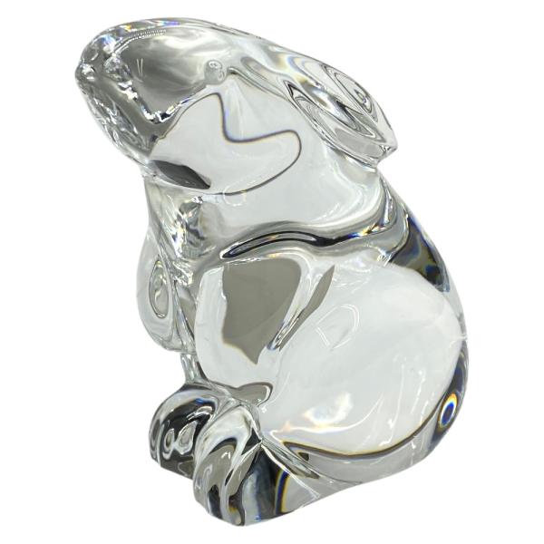 バカラ オブジェ 置物 インテリア フィギュリン 干支 うさぎ ウサギ 兎 ラビット クリア クリス...