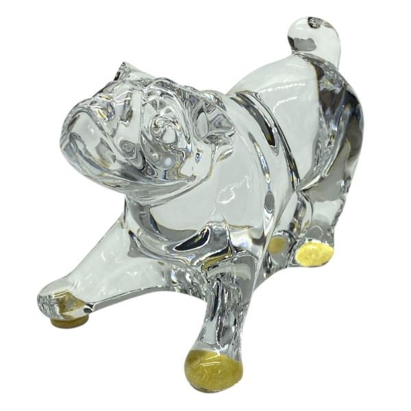 バカラ オブジェ 置物 インテリア フィギュリン 置物 干支 犬 ドッグ ブルドッグ ボストンテリア...