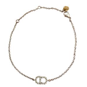 ディオール クレール ディー リュヌ ブレスレット アクセサリー CDロゴ GP ラインストーン シルバー CLAIR D LUNE Christian Dior