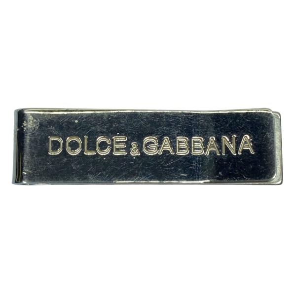 DOLCE＆GABBANA ドルチェ&amp;ガッバーナ ドルガバ マネークリップ 財布 ロゴ刻印 シルバー