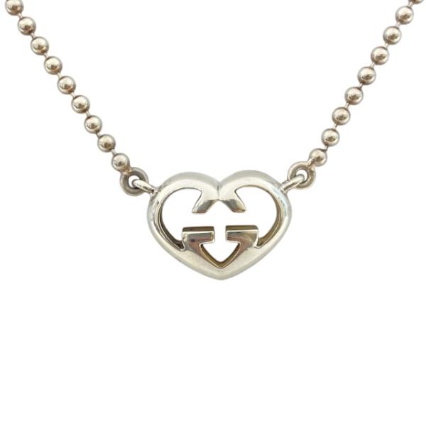 GUCCI グッチ インターロッキングG ハート ネックレス ペンダント アクセサリー ジュエリー ...