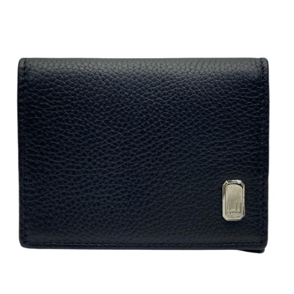 Dunhill ダンヒル コインケース 小銭入れ コンパクトウォレット ミニ財布 ロゴ レザー ブラ...