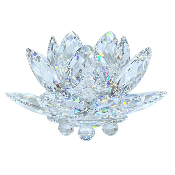 スワロフスキー WATERLILY スイレン キャンドルホルダー オブジェ フィギュリン インテリア...