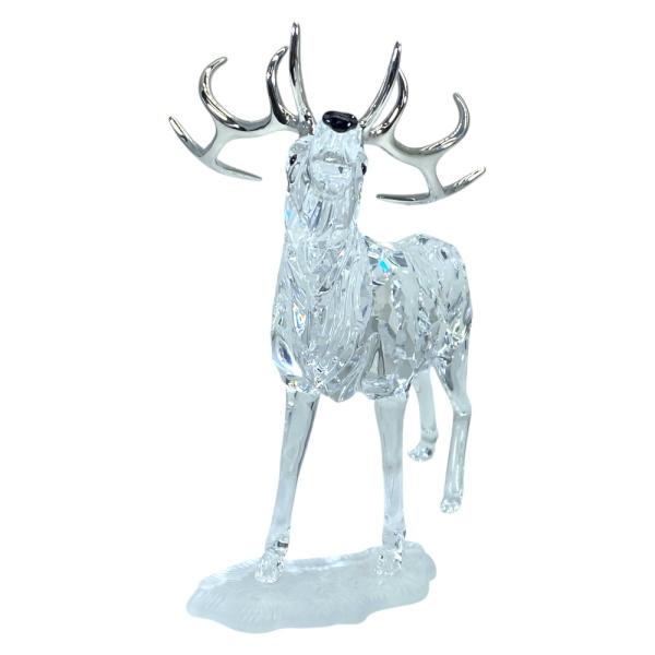 スワロフスキー Rare Encounters 雄ジカ Stag オブジェ フィギュリン インテリア...