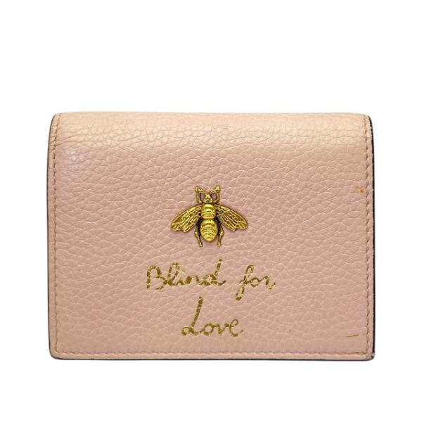 GUCCI グッチ 460185 アニマリエ ビー 二つ折り財布 折財布 財布 コンパクトウォレット...