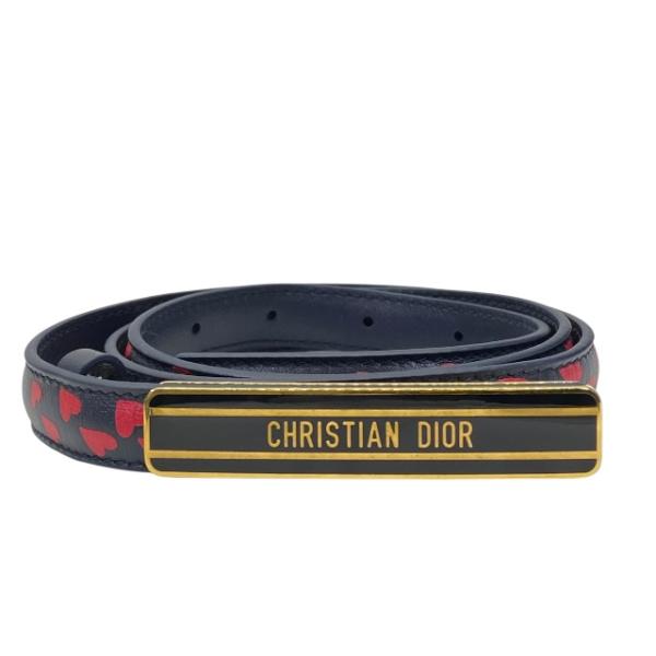 Christian Dior ディオール アイラブパリ ベルト アクセサリー 小物 ハート柄 ロゴ ...
