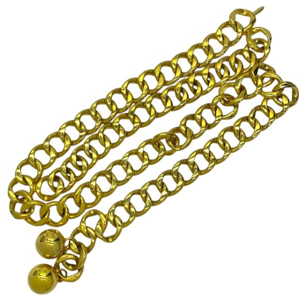 CHANEL シャネル ヴィンテージ ベルト チェーンベルト アクセサリー 小物 大玉 ボール ロゴ...