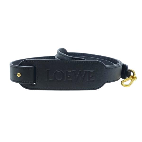 LOEWE ロエベ ショルダーストラップ バッグ アクセサリー CSS1R44X03 レザー ブラッ...