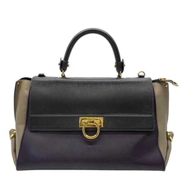 Salvatore Ferragamo フェラガモ ソフィア 2WAY ショルダーバッグ ハンドバッ...