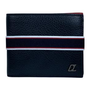 未使用 Christian Louboutin クリスチャン ルブタン FAV 二つ折り財布 折財布 札入れ シグネチャーバンド 1245162 レザー ブラック