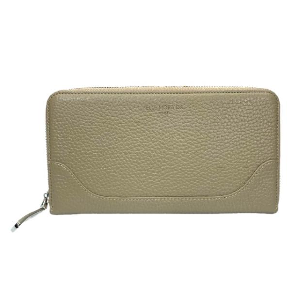 PELLE MORBIDA ペッレモルビダ 長財布 財布 ロングウォレット ラウンドファスナー ロゴ...