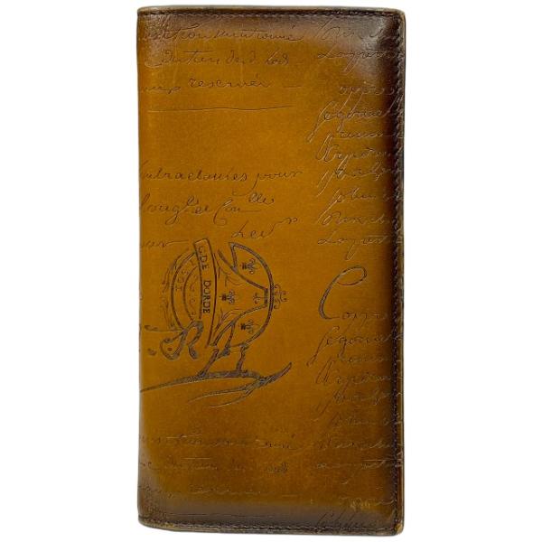 Berluti ベルルッティ エスパス スクリットレザー ウォレット カリグラフィ 長財布 二つ折り...