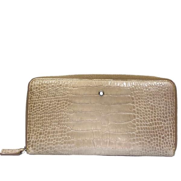 MONTBLANC モンブラン 財布 長財布 ラウンドファスナー ロングウォレット ホワイトスター ...