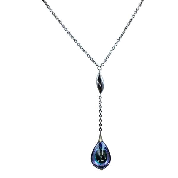 Baccarat バカラ  フルール・ドゥ・プシデリック ドロップ ネックレス アクセサリー SV9...