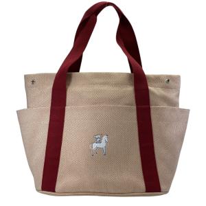 HERMES エルメス Cabriole カブリオル マザーズバッグ トートバッグ キャンバス・トワルアッシュ ボルドー ベージュ