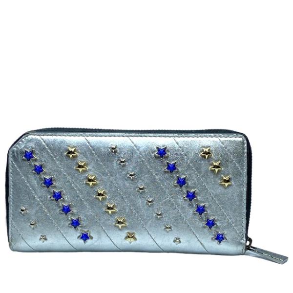 JIMMY CHOO ジミーチュウ カーナビーS 財布 長財布 ロングウォレット ラウンドファスナー...