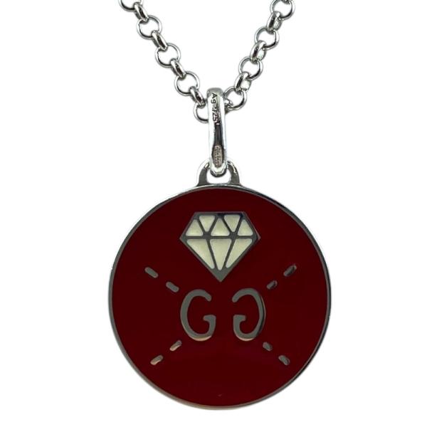 未使用 GUCCI グッチ ゴースト ネックレス ペンダント アクセサリー 459358 J89L0...