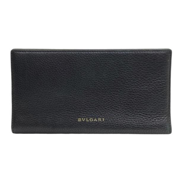 BVLGARI ブルガリ 長財布 財布 二つ折り財布 折り財布 札入れ ロングウォレット ロゴ レザ...