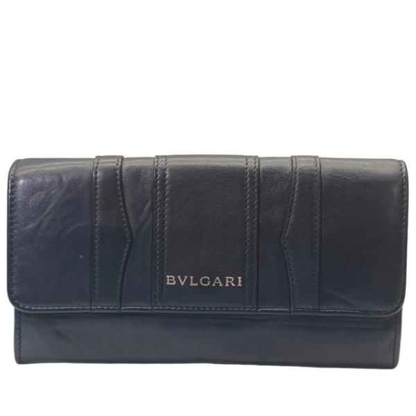 BVLGARI ブルガリ 33772 長財布 財布 二つ折り財布 折り財布 ロングウォレット ロゴ ...