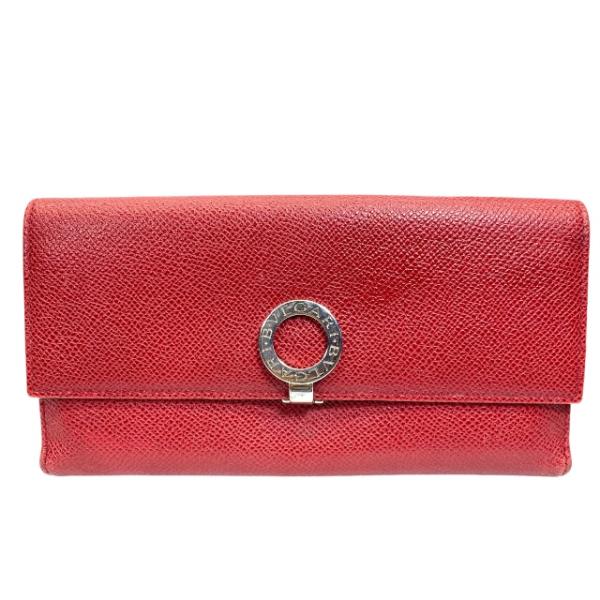 BVLGARI ブルガリ 財布 長財布 二つ折り財布 折り財布 ロングウォレット ロゴクリップ レザ...