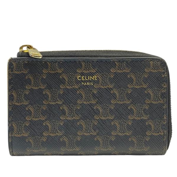 CELINE セリーヌ 財布 コインケース 小銭入れ コンパクトウォレット ミニ財布 L字ファスナー...