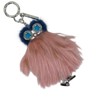 FENDI - ■新品■未使用■ FENDI フェンディ モンスター バッグバグズ ファー バッグチャーム キーホルダー アイボリー系×ブラック系 FB3016 FENDI □新品□未使用□ フェンディ モンスター バッグバグズ